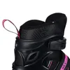 A close-up view of the top portion of a black inline skate with pink accents. Anteprima dell’immagine prodotto