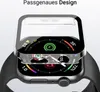 A transparent protective case is shown covering an Apple Watch. Produktbild-Vorschau