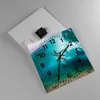 Wanduhr - Quadrat - Glasuhr - Surfen Unterwasser Frau - Produktbild-Vorschau 2