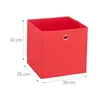 Relaxdays Aufbewahrungsbox 4er Set, faltbare Regalboxen, Produktbild-Vorschau 4
