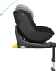 A side view of a black car seat base with a car seat attached, shown on a white background. Produktbild-Vorschau