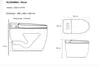 Slim toilet (Japans toilet) Horizontale afvoer 180 mm Grijs Productafbeelding-voorbeeld 11