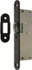 A lock mechanism and its strike plate are shown against a white background. Produktbild-Vorschau