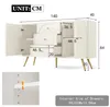 okwish Sideboard 140x40x84cm mit 2 Türen, 3 Schubladen und Produktbild-Vorschau 7
