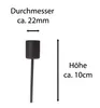 Novaliv 8x Stabkerzenhalter Schwarz I Kerzenpick 10 x 2,5 Produktbild-Vorschau 2