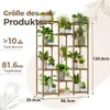 Bamworld Pflanzenständer Blumenständer Hoher Pflanzenstufen Produktbild-Vorschau 2