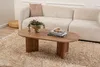 A living room scene with a couch, coffee table, and rug. Voir les images du produit