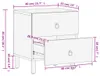vidaXL Noční stolky 2 ks 40x33x46 cm z masivního dřeva Náhled obrázku produktu 8