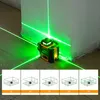 Křížový laser zelený 3x360°, čárový laser KAIWEETS KT360A Náhled obrázku produktu 4