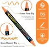 36 Farben Dual Tip Acrylstifte Wasserfest für Holz Leinwand Produktbild-Vorschau 2