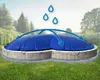 AirDeluxe® Aufblasbare achtform Poolabdeckung (Blau Produktbild-Vorschau 3