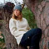 Fjällräven Damen Övik Rib Sweatshirt, Chalk White, L Produktbild-Vorschau 3