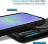 Close-up view of a phone case with a phone inside, highlighting its protective features. Produktbild-Vorschau