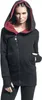 RED by EMP Damen schwarze Kapuzenjacke mit Teddyfell-Kapuze Produktbild-Vorschau 5