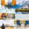 BigDean 2 Stück Campingstuhl mit Campingtisch faltbar – Produktbild-Vorschau 2
