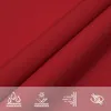 A close-up view of red fabric with icons indicating product features. Produktbild-Vorschau