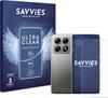 A product shot showing a phone case and screen protector packaging next to a smartphone. Produktbild-Vorschau