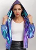 Hologramm Jacke Damen Herren Gr M Metallic Glänzend Produktbild-Vorschau 1