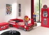 Kinderbett (70x140cm) Feuerwehr - mit LED-Beleuchtung - rot Produktbild-Vorschau 3