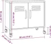 vidaXL Lagerschrank Orange 60x35x56 cm Stahl Produktbild-Vorschau 7