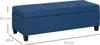 HOMCOM Banc de rangement 94,5L banquette bout de lit coffre Voir les images du produit 5