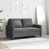 vidaXL 2-Sitzer-Sofa Dunkelgrau 120 cm Stoff Produktbild-Vorschau 3