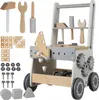 Kruzzel 24758 Kinderwerkstatt mit Holzwerkzeugen 3-in-1 Produktbild-Vorschau 1