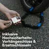 Zapięcie motocyklowe z łańcuchem H&S - łańcuch 6 mm x 1,2 m Podgląd zdjęcia produktu 5