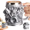 Kaffeebecher V8 Motordesign aus Edelstahl doppelwandig für Produktbild-Vorschau 5
