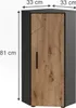 Vicco Irma szafa narożna środkowa, 33 x 81 cm z 3 półkami, Podgląd zdjęcia produktu 2