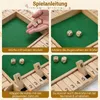 COSTWAY Shut The Box Spiel für 2-4 Spieler, Würfelspiel mit Produktbild-Vorschau 5