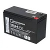 A black rechargeable battery with labels and terminals. Produktbild-Vorschau