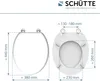 SCHÜTTE MDF WC sedátko, WC poklop s dřevěným jádrem, WC Náhled obrázku produktu 7