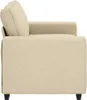 vidaXL 2-Sitzer-Sofa Creme 160x77x82 cm Stoff Produktbild-Vorschau 5