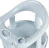 A close-up view of a light blue baby bath seat, focusing on the handle and seat area. Produktbild-Vorschau