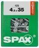 Spax Universalschrauben 4.5 x 35 mm TX 20 - 125 Stk. Produktbild-Vorschau 1
