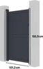 Gartentor aus Aluminium "Maurice" - 101,2 x 155,9 cm - Grau Produktbild-Vorschau 3