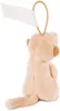 A plush toy meerkat with a white flag attached to a loop on its head, shown from the back. Produktbild-Vorschau