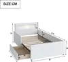 MODFU Lit simple 90 x 200 cm - Avec tiroir et port USB - Voir les images du produit 3