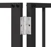 Psia brána 2 pcs Čierny 80 x 80 cm Pozinkovaná oceľ Náhľad obrázku produktu 6