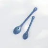 6er Set Kaffeelöffel Iris Blue matt blau L. 13,5cm mit Herz Produktbild-Vorschau 4