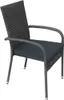 A single gray armchair with a dark gray cushion, shown against a white background. Produktbild-Vorschau