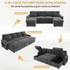 Canapé d'angle Merax Canapé-lit avec fonction couchage, Voir les images du produit 7