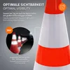 ECD Germany Pylonen groß 75 cm Verkehrshütchen Orange Produktbild-Vorschau 5