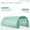 Outsunny Bâche de Rechange Serre Tunnel 18 m², bâche 6 x 3 Voir les images du produit 4