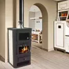 Poêle à bois 10kW Four + plaque de cuisson Poêle en faïence Voir les images du produit 1