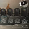 Devillo® sada kufrov 4ks. S-M-L-XL, Onyxblack - cestovný Náhľad obrázku produktu 6