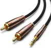 Ugreen Av170 Kabel 2X Rca (Cinch) Jack 3.5Mm, 1M (Czarny) Podgląd zdjęcia produktu 1