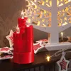 LED Kerzen Wachskerze rot 6 LEDs Deko Weihnachten Imitat Produktbild-Vorschau 4
