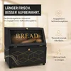 Dřevěná krabička na chléb z bambusu, 2 patra, s magnetickým Náhled obrázku produktu 5